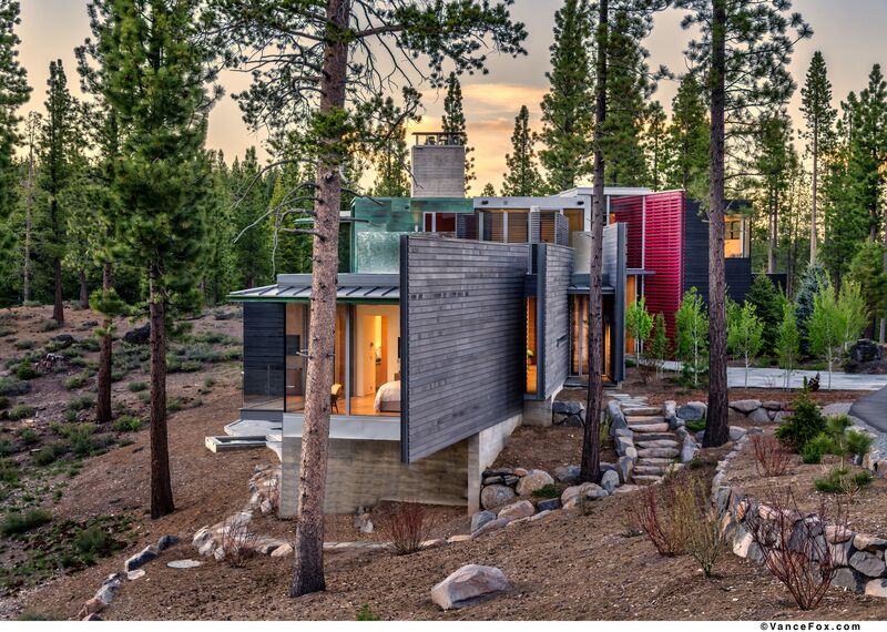 SlimLine 38 Aluminium Windows, SlimLine 38 Aluminium Doors, ConceptWall 50 Aluminium Façades and Mosquito Complementary Systems - Martis Camp located in Truckee, CA, United States of America