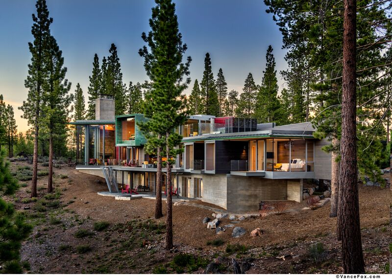 SlimLine 38 Aluminium Windows, SlimLine 38 Aluminium Doors, ConceptWall 50 Aluminium Façades and Mosquito Complementary Systems - Martis Camp located in Truckee, CA, United States of America