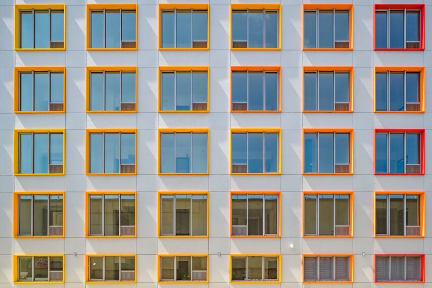 SlimLine 38 Aluminium Windows and SlimLine 38 Aluminium Doors - Apartmentcomplex The Rheingold located in New York City, United States of America