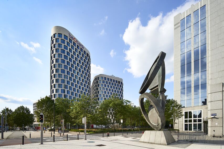 ConceptWall 50 Aluminium Façades, CW 65-EF Aluminium Façades, ConceptWall 86 Aluminium Façades, CW 86 Standard Aluminium Façades and CW 86-EF Aluminium Façades - Residental/Project Quatuor located in Brussels, Belgium