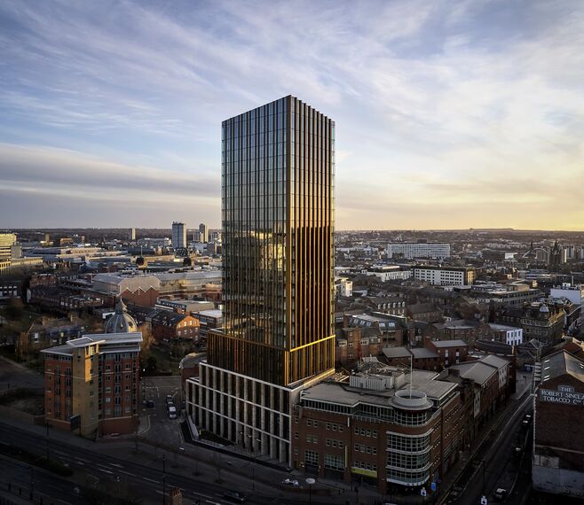 CW 65-EF Aluminium Façades - Hadrian's Tower located in Newcastle upon Tyne, United Kingdom