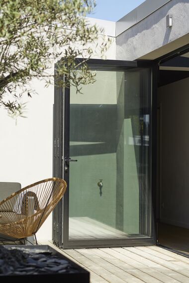 ConceptPatio 68 Aluminium Sliding & Folding Doors, ConceptFolding 77 Aluminium Sliding & Folding Doors and TS 68 Aluminium Windows - House Maison Privée - Le Pouliguen located in Le Pouliguen, France