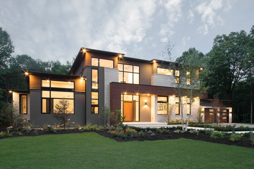 ConceptWall 50 Aluminium Façades and ConceptSystem 77 Aluminium Windows - Forest View Residence located inCanada