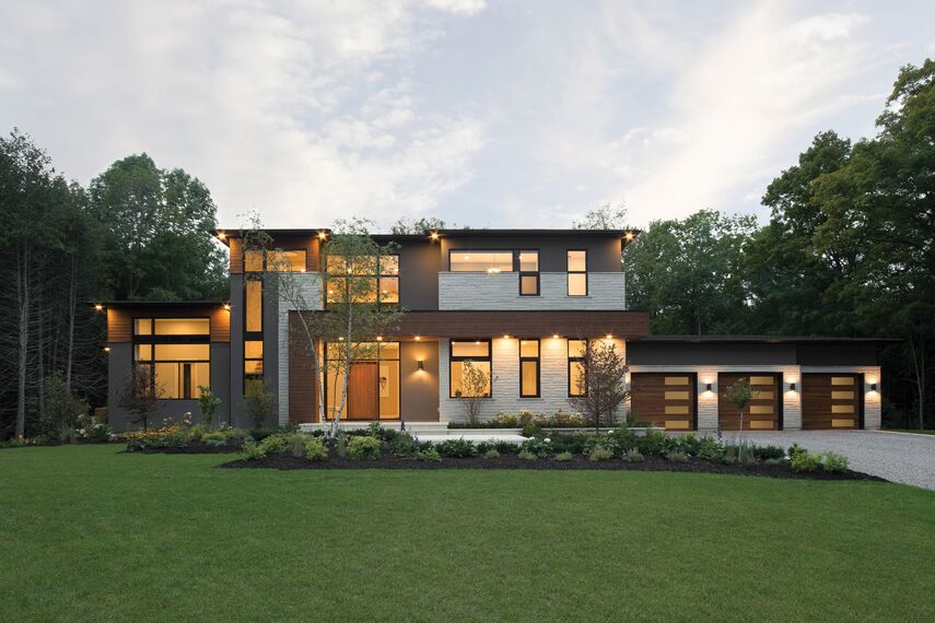 ConceptWall 50 Aluminium Façades and ConceptSystem 77 Aluminium Windows - Forest View Residence located inCanada
