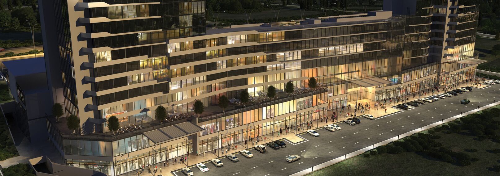ConceptFolding 77 Aluminium Sliding & Folding Doors and CW 50-SC Aluminium Façades - Elmar Tower located in Ankara, Turkey