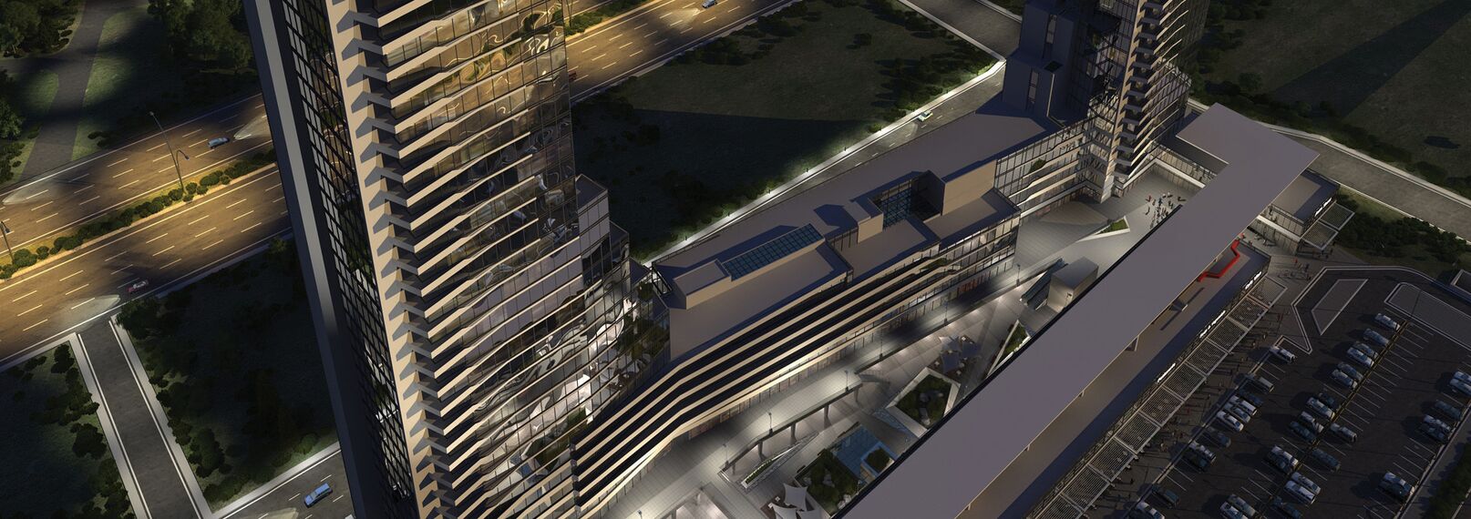 ConceptFolding 77 Aluminium Sliding & Folding Doors and CW 50-SC Aluminium Façades - Elmar Tower located in Ankara, Turkey