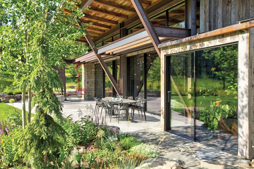 ConceptSystem 77 Aluminium Windows, ConceptSystem 77 Aluminium Doors, HiFinity Aluminium Sliding & Folding Doors and Purity Handles - Flying Star Residence located in Bridger Canyon, United States of America