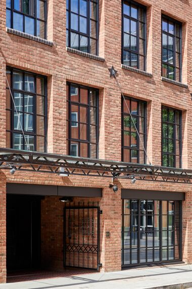 ConceptPatio 130 Aluminium Sliding & Folding Doors, SlimLine 38 Aluminium Doors and ConceptWall 50 Aluminium Façades - Mondrian Hotel located in London, United Kingdom