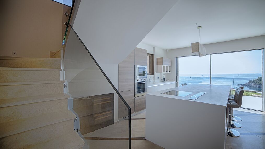 HiFinity Aluminium Sliding & Folding Doors and CS 77 Hidden Vent Aluminium Windows - Seaside villas Syvota located in Igoumenitsa, Greece