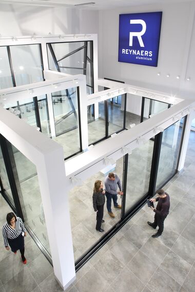 HiFinity Aluminium Sliding & Folding Doors, CW 50-FP Aluminium Façades, CS 77 Fire Proof Aluminium Windows and CW 50-SC Aluminium Façades - Reynaers Knowledge Centre located in Birmingham, United Kingdom