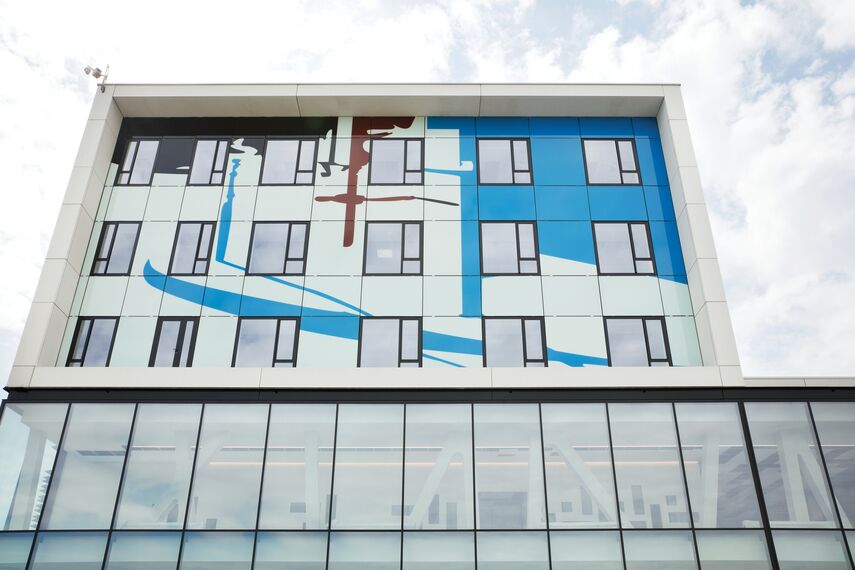 ConceptSystem 77 Aluminium Windows, BriseSoleil 100 Solar Shadings and CS 77 Fire Proof Aluminium Windows - AZ Sint Maarten located in Mechelen, Belgium