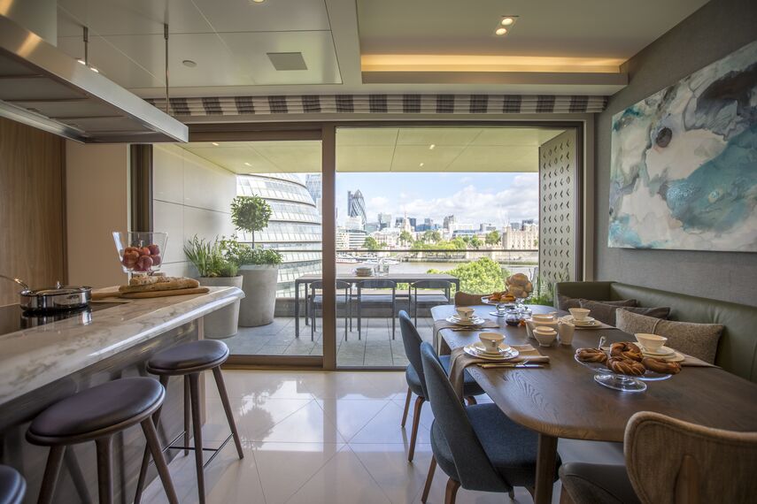 ConceptSystem 68 Aluminium Windows, ConceptWall 60 Aluminium Façades, ConceptPatio 130 Aluminium Sliding & Folding Doors, ConceptSystem 77 Aluminium Windows, ConceptSystem 77 Aluminium Doors and ConceptWall 50 Aluminium Façades - One Tower Bridge located in London, United Kingdom