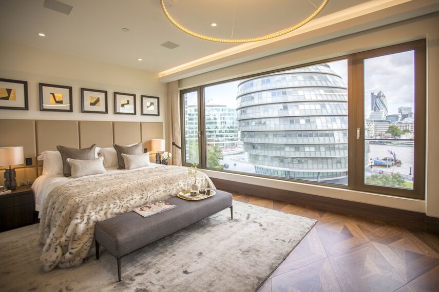 ConceptSystem 68 Aluminium Windows, ConceptWall 60 Aluminium Façades, ConceptPatio 130 Aluminium Sliding & Folding Doors, ConceptSystem 77 Aluminium Windows, ConceptSystem 77 Aluminium Doors and ConceptWall 50 Aluminium Façades - One Tower Bridge located in London, United Kingdom