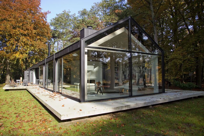 ConceptPatio 130 Aluminium Sliding & Folding Doors, ConceptSystem 77 Aluminium Windows and ConceptWall 50 Aluminium Façades - House The Brouwhuis located in Oisterwijk, The Netherlands