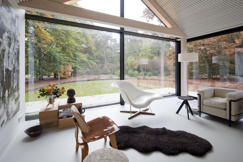 ConceptPatio 130 Aluminium Sliding & Folding Doors, ConceptSystem 77 Aluminium Windows and ConceptWall 50 Aluminium Façades - House The Brouwhuis located in Oisterwijk, The Netherlands
