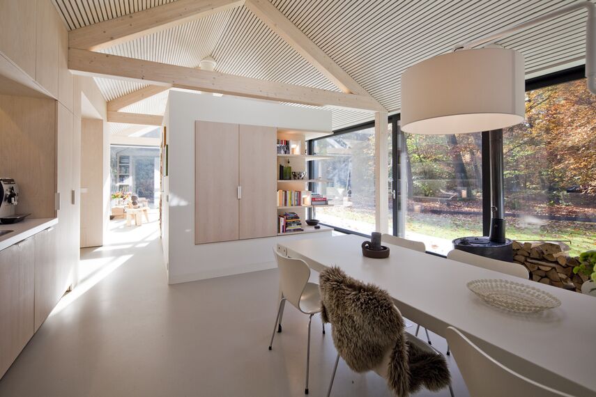 ConceptPatio 130 Aluminium Sliding & Folding Doors, ConceptSystem 77 Aluminium Windows and ConceptWall 50 Aluminium Façades - House The Brouwhuis located in Oisterwijk, The Netherlands