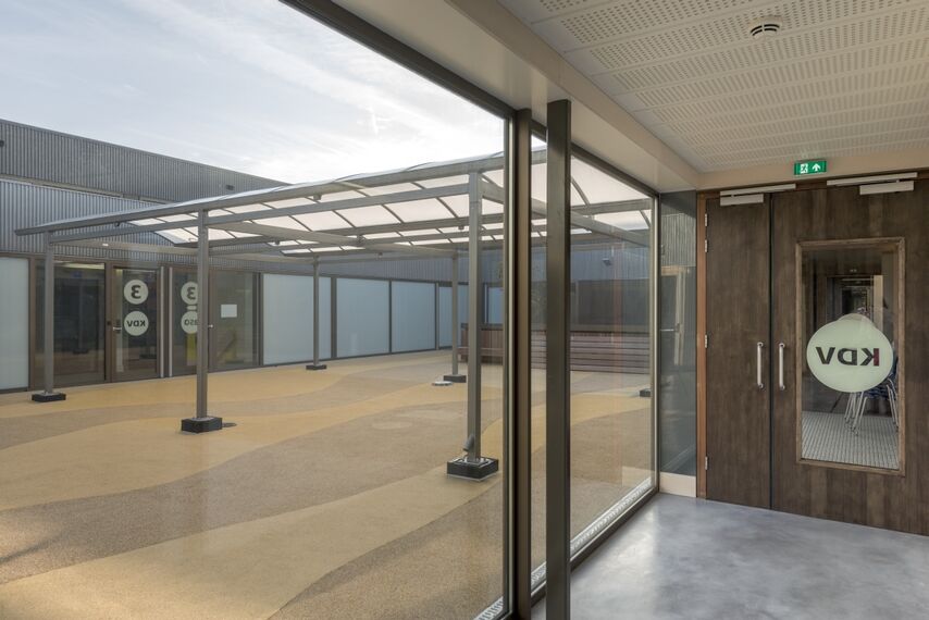 ConceptWall 50 Aluminium Façades, ConceptSystem 77 Aluminium Windows and CS 77 Hidden Vent Aluminium Windows - Brede school Houthaven located in Amsterdam, The Netherlands