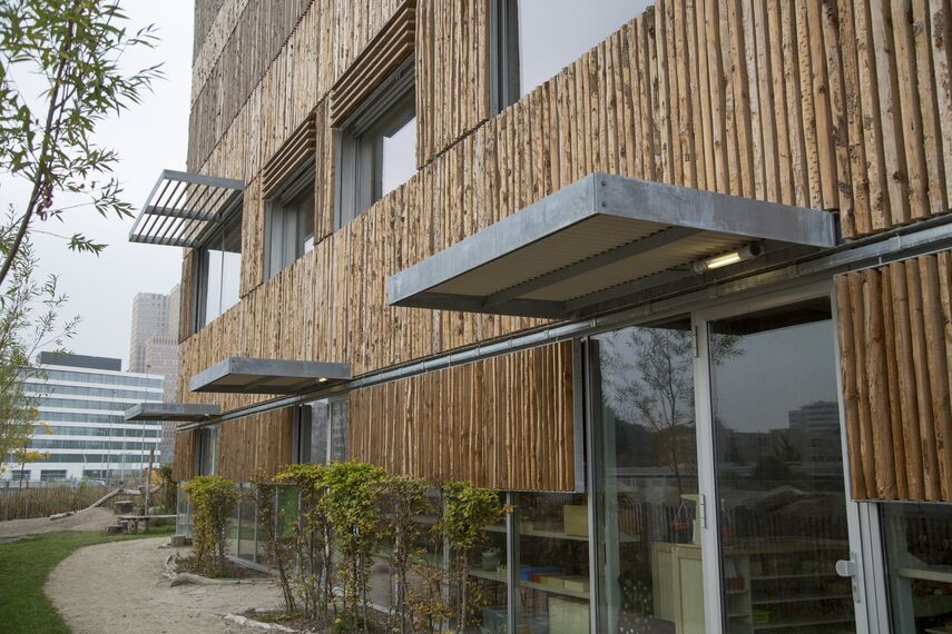 CS 38-SL Cancelled Systems and SlimLine 38 Aluminium Windows - Boarding school Children's Campus Zuidas located in Amsterdam, The Netherlands