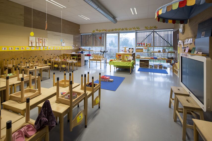 CS 38-SL Cancelled Systems and SlimLine 38 Aluminium Windows - Boarding school Children's Campus Zuidas located in Amsterdam, The Netherlands