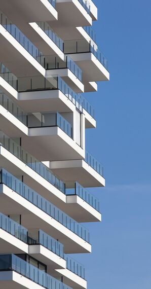 ConceptSystem 77 Aluminium Windows and ConceptWall 50 Aluminium Façades - Baelskaai 12 (Oosteroever) located in Oostende, Belgium