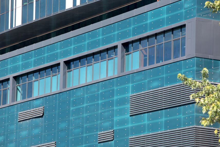 ConceptSystem 77 Aluminium Doors, ConceptWall 50 Aluminium Façades and ConceptSystem 77 Aluminium Windows - Business center 101 Tower located in Kiev, Ukraine