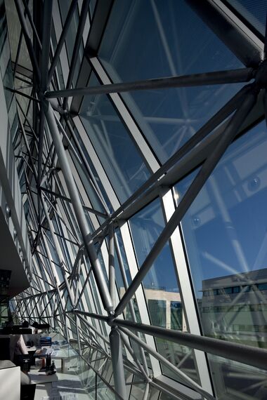 ConceptSystem 77 Aluminium Doors, ConceptWall 60 Aluminium Façades and ConceptSystem 77 Aluminium Windows - Office building Ambar Engineering & Innovation Centre located in Santander, Spain