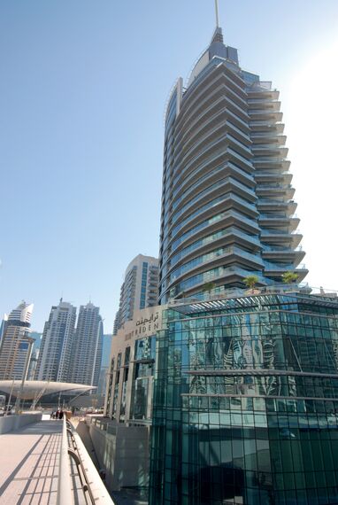 ConceptWall 50 Aluminium Façades - Apartmentcomplex Bayside Residence located in Dubai, United Arab Emirates