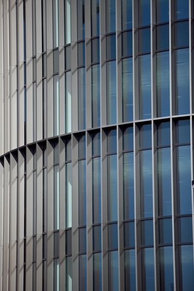 ConceptWall 50 Aluminium Façades, Vision 50 Aluminium Doors, ConceptSystem 68 Aluminium Windows, ConceptWall 60 Aluminium Façades and ConceptSystem 68 Aluminium Doors - Office building Eleven Brindleyplace located in Birmingham, United Kingdom