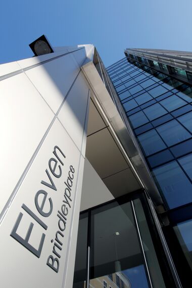 ConceptWall 50 Aluminium Façades, Vision 50 Aluminium Doors, ConceptSystem 68 Aluminium Windows, ConceptWall 60 Aluminium Façades and ConceptSystem 68 Aluminium Doors - Office building Eleven Brindleyplace located in Birmingham, United Kingdom