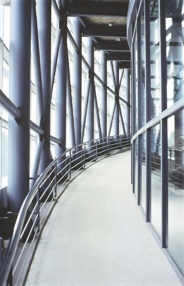 BriseSoleil 100 Solar Shadings and ConceptWall 50 Aluminium Façades - Cinema Mellat Park cineplex located in Tehran, Iran