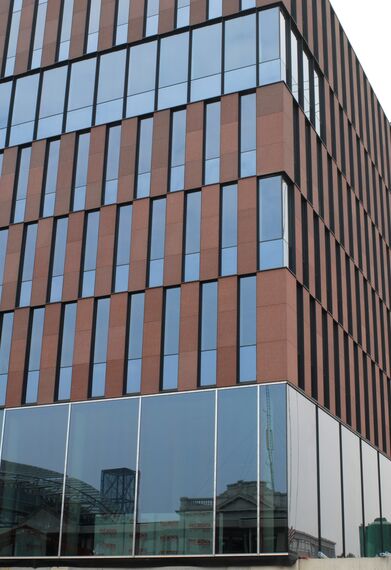 ConceptWall 60 Aluminium Façades - Office building Tiensevest Office Complex located in Leuven, Belgium