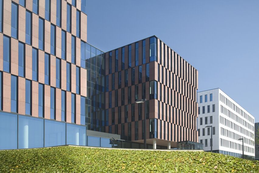 ConceptWall 60 Aluminium Façades - Office building Tiensevest Office Complex located in Leuven, Belgium