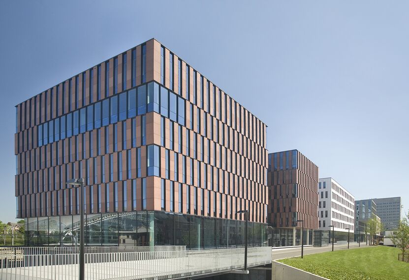 ConceptWall 60 Aluminium Façades - Office building Tiensevest Office Complex located in Leuven, Belgium