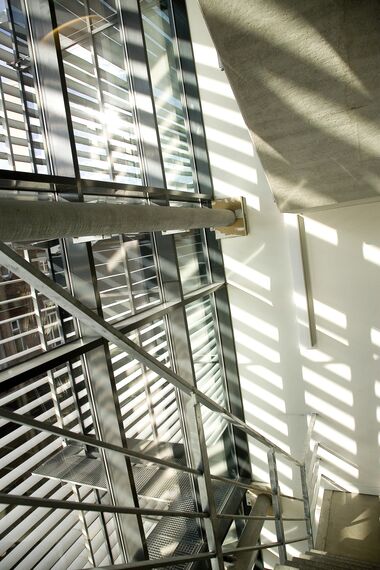 BriseSoleil 100 Solar Shadings and ConceptWall 50 Aluminium Façades - Office building 't Rabot located in Gent, Belgium