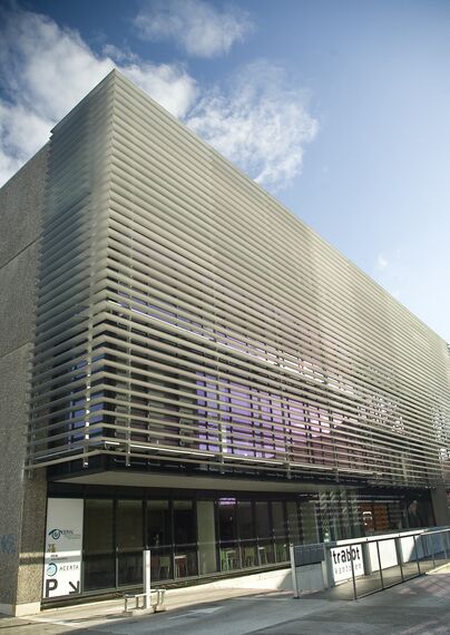 BriseSoleil 100 Solar Shadings and ConceptWall 50 Aluminium Façades - Office building 't Rabot located in Gent, Belgium