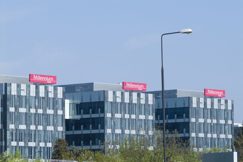 ConceptWall 50 Aluminium Façades - Office building Harmony Office Center located in Warsaw, Poland