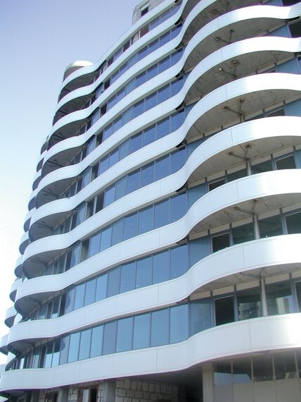 ConceptSystem 77 Aluminium Doors and ConceptSystem 77 Aluminium Windows - Apartmentcomplex White Sails located in Odessa, Ukraine