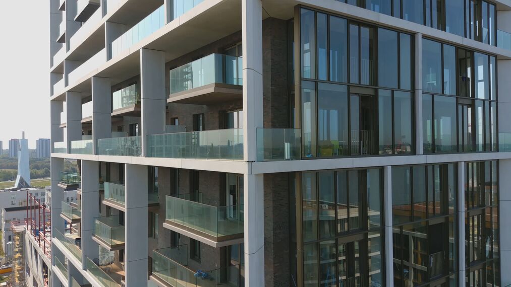 ConceptWall 60 Aluminium Façades and MasterLine 8 HI+ Aluminium Windows - Scheldezicht located in Antwerp, Belgium