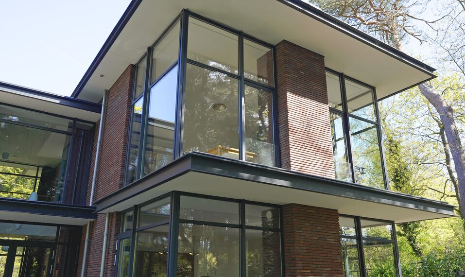 SlimLine 38 Aluminium Windows and SlimLine 38 Aluminium Doors - Villa Trompenberg located in Hilversum, The Netherlands