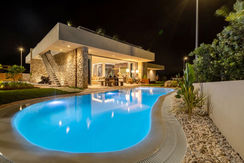 SlimPatio 68 Aluminium Sliding & Folding Doors and MasterLine 8 Aluminium Windows - Lagoon Village located in Óbidos, Portugal