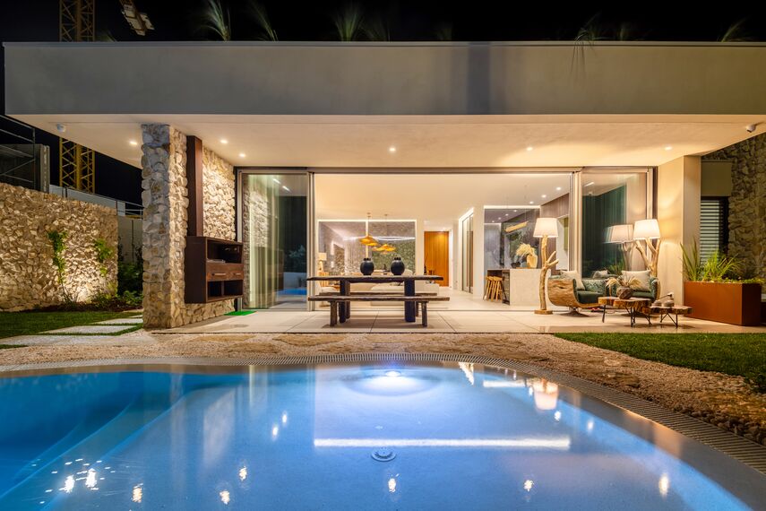 SlimPatio 68 Aluminium Sliding & Folding Doors and MasterLine 8 Aluminium Windows - Lagoon Village located in Óbidos, Portugal