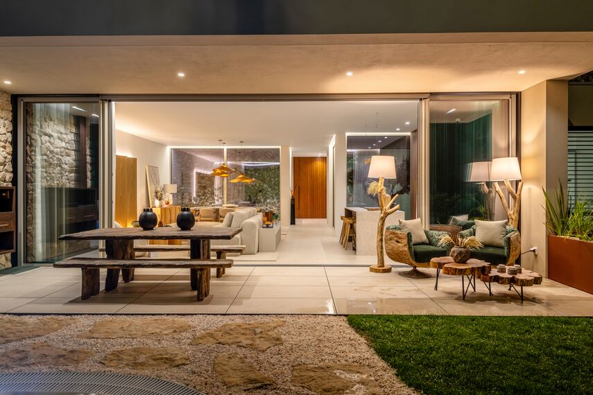 SlimPatio 68 Aluminium Sliding & Folding Doors and MasterLine 8 Aluminium Windows - Lagoon Village located in Óbidos, Portugal