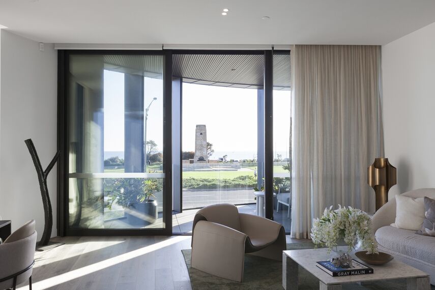 ConceptPatio 130 Aluminium Sliding & Folding Doors, ConceptWall 50 Aluminium Façades, SlimLine 68 Aluminium Windows and ConceptSystem 77 Aluminium Doors - The Esplanade located in Brighton, Australia