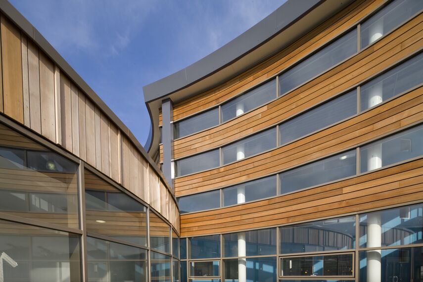ConceptWall 50 Aluminium Façades and EcoSystem 50 Aluminium Windows - Appleton Academy located in Leeds, United Kingdom