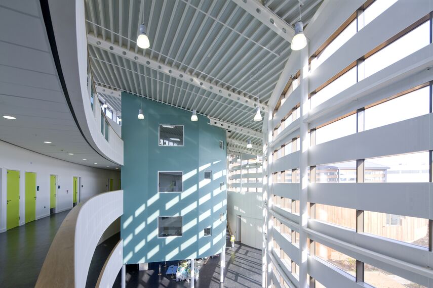 ConceptWall 50 Aluminium Façades and EcoSystem 50 Aluminium Windows - Appleton Academy located in Leeds, United Kingdom