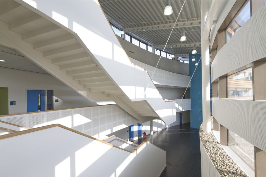 ConceptWall 50 Aluminium Façades and EcoSystem 50 Aluminium Windows - Appleton Academy located in Leeds, United Kingdom