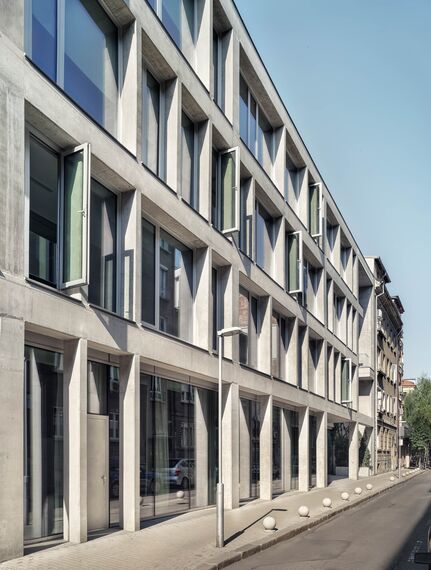 ConceptSystem 77 Aluminium Windows, ConceptPatio 155 Aluminium Sliding & Folding Doors, SlimPatio 68 Aluminium Sliding & Folding Doors, MasterLine 8 Aluminium Doors and CW 50-SC Aluminium Façades - MIR Office Building located in Sofia, Bulgaria