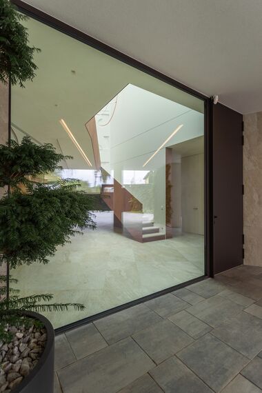 HiFinity Aluminium Sliding & Folding Doors, MasterLine 8 HI Aluminium Windows and CW 50 Attic Window Aluminium Façades - Private Residence Chernivtsi located in Chernivtsi, Ukraine
