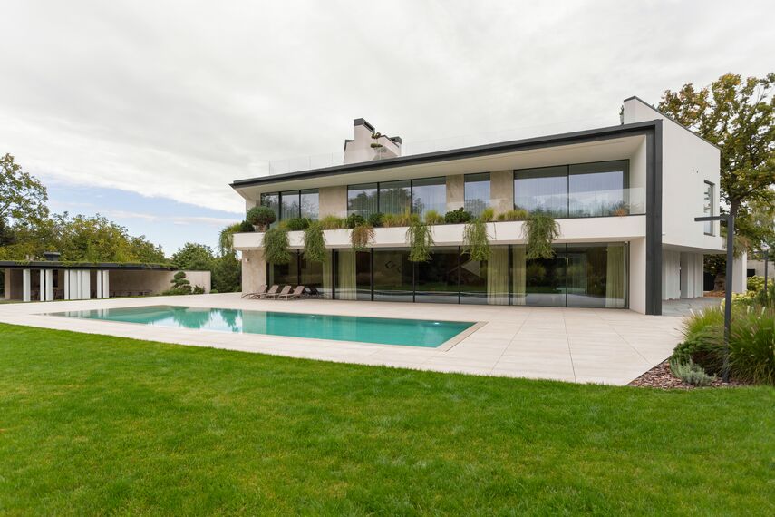 HiFinity Aluminium Sliding & Folding Doors, MasterLine 8 HI Aluminium Windows and CW 50 Attic Window Aluminium Façades - Private Residence Chernivtsi located in Chernivtsi, Ukraine