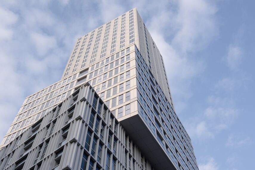 ElementFaçade 7 Aluminium Façades, MasterLine 8 Aluminium Windows and MasterLine 8 SoftTone Aluminium Windows - Eurostaete located in Eindhoven, The Netherlands